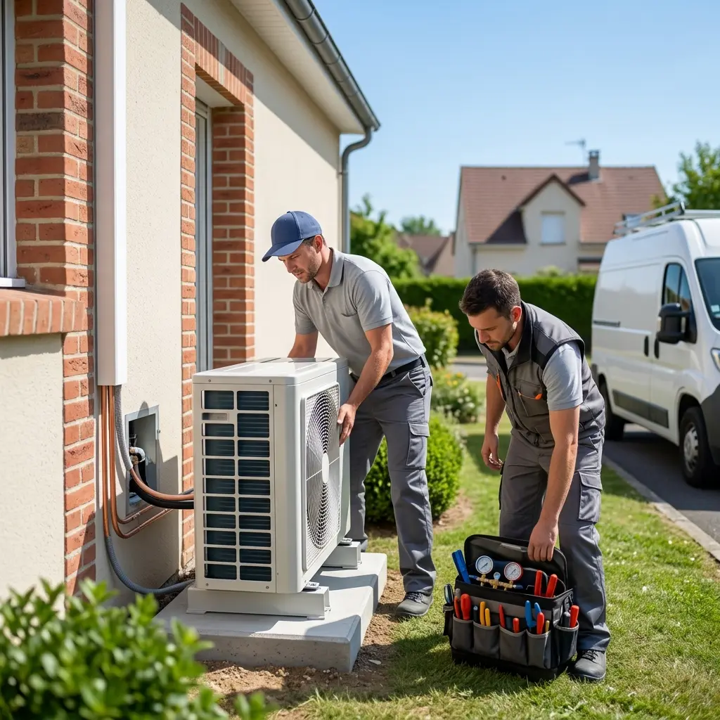 Comment se déroule l'installation de climatisation à Samoreau ?