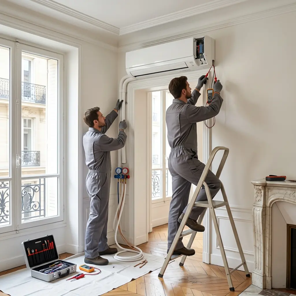 Notre méthode d’intervention à Paris 5 pour la climatisation multi‑split : diagnostic, traitement et garantie