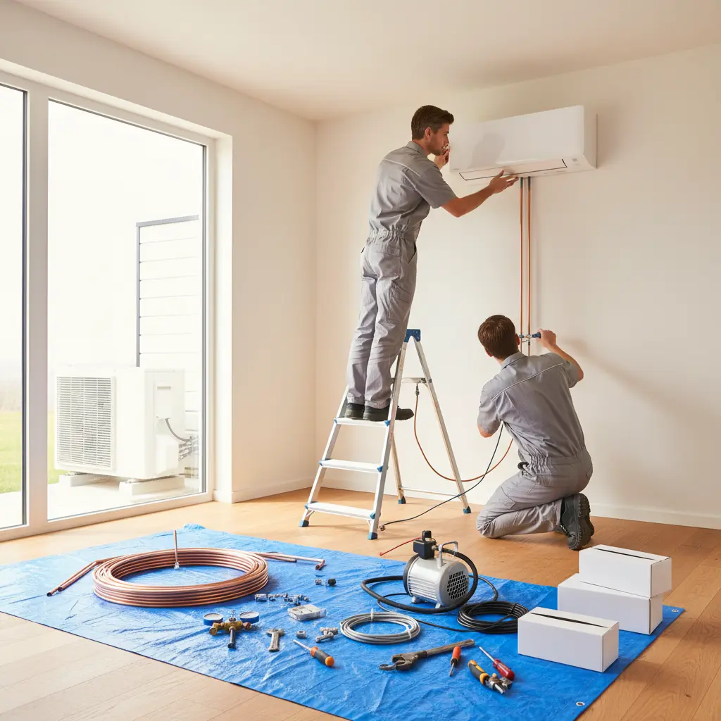 Le déroulement précis de notre installation thermique