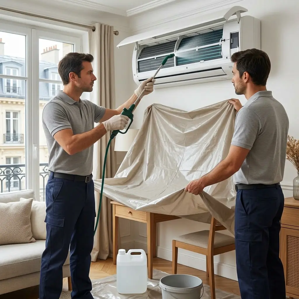 Comment se déroule la désinfection climatisation à Versailles ?
