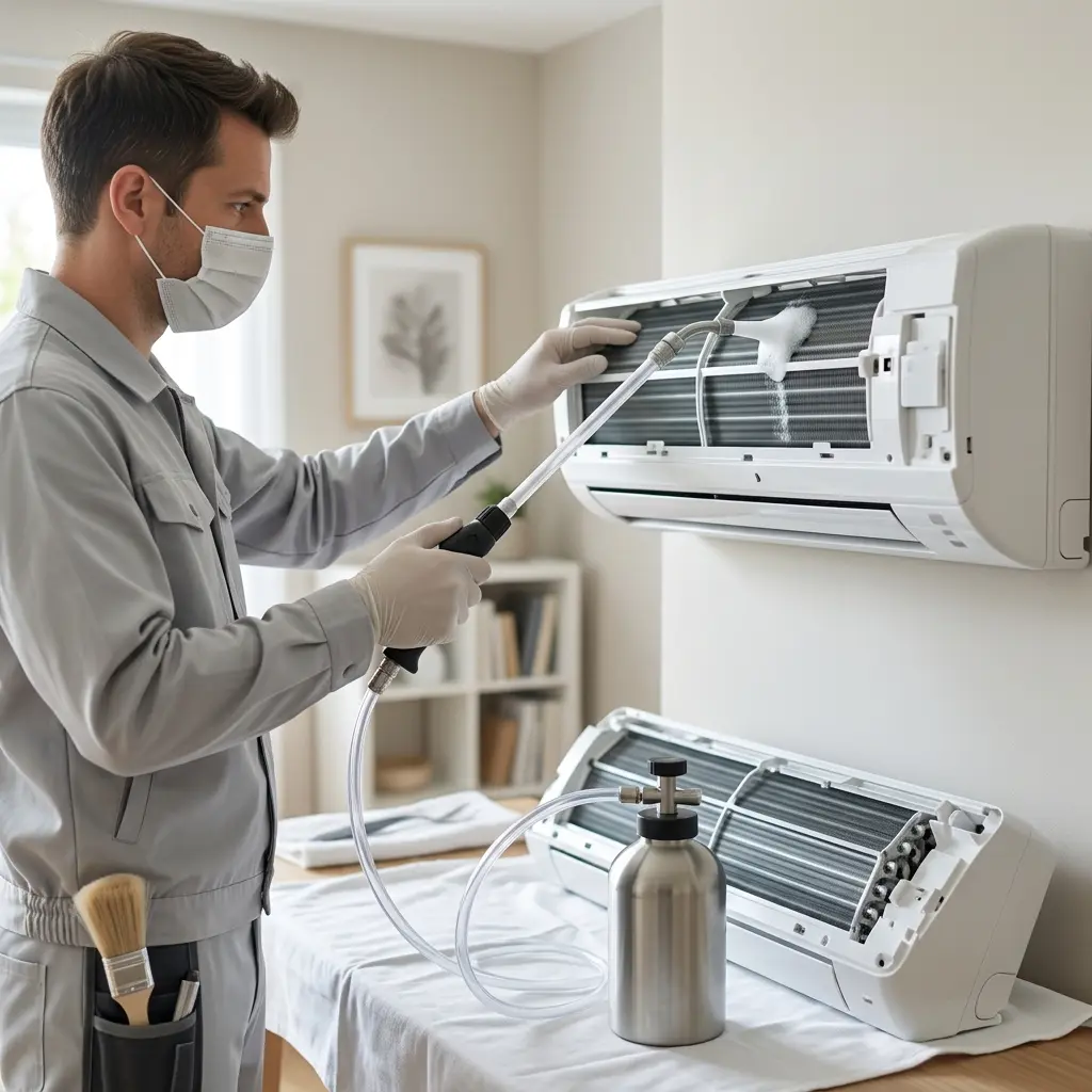 Comment se déroule la désinfection climatisation à Ablis ?
